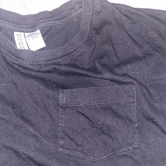 Basic black baggy crop top - Picture 4 of 5